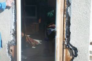 Painting Stucco Door Exterior Patching - Painting