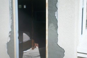 Painting Stucco Door Exterior Patching - Painting