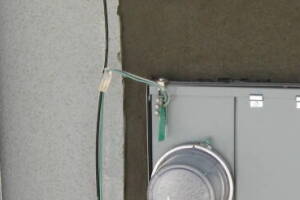 Painting Stucco Electrical Panel Install - Painting