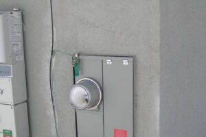 Painting Stucco Electrical Panel Install - Painting