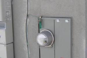 Painting Stucco Electrical Panel Install - Painting