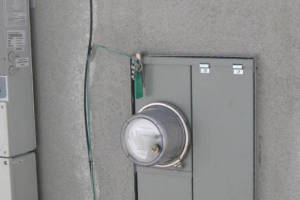 Painting Stucco Electrical Panel Install - Painting