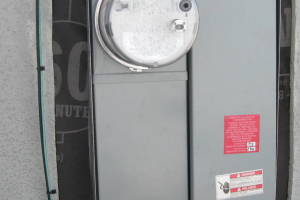 Painting Stucco Electrical Panel Install - Painting