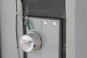 Painting Stucco Electrical Panel Install - Painting