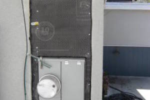 Painting Stucco Electrical Panel Install - Painting