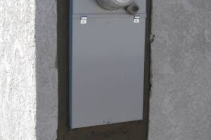 Painting Stucco Electrical Panel Patch - Painting