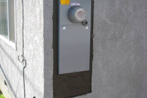 Painting Stucco Electrical Panel Patch - Painting
