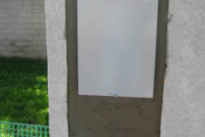 Painting Stucco Electrical Panel Patch - Painting