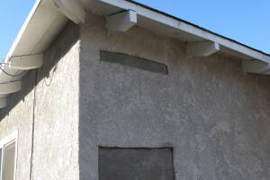 Painting Stucco Electrical Panel Patch - Painting