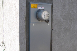 Painting Stucco Electrical Panel Patch - Painting