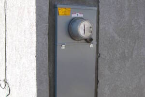 Painting Stucco Electrical Panel Patch - Painting