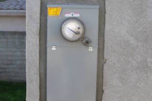 Painting Stucco Electrical Panel Patch - Painting