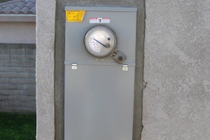 Painting Stucco Electrical Panel Patch - Painting