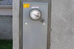Painting Stucco Electrical Panel Patch - Painting
