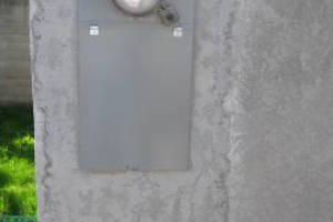Painting Stucco Electrical Panel Patch - Painting