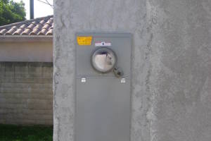 Painting Stucco Electrical Panel Patch - Painting