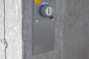 Painting Stucco Electrical Panel Patch - Painting