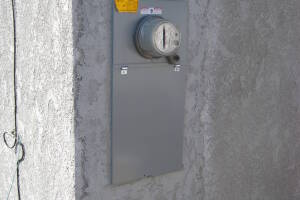 Painting Stucco Electrical Panel Patch - Painting
