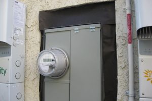Painting Stucco Electrical Panel Texture - Painting