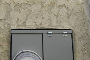Painting Stucco Electrical Panel Texture - Painting