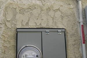 Painting Stucco Electrical Panel Texture - Painting