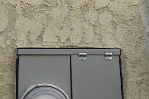 Painting Stucco Electrical Panel Texture - Painting