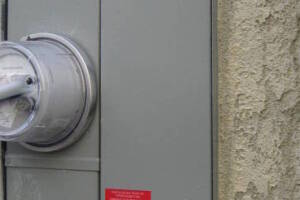 Painting Stucco Electrical Panel Texture - Painting