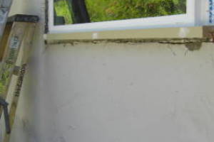 Painting Stucco Window Wall Cracks - Painting