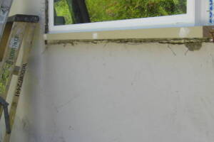 Painting Stucco Window Wall Cracks - Painting