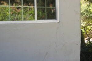 Painting Stucco Window Wall Cracks - Painting