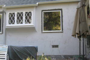 Painting Stucco Window Wall Cracks - Painting