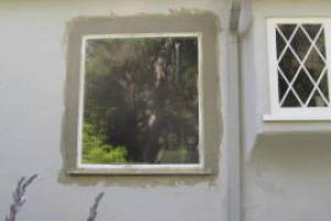 Painting Stucco Window Wall Cracks - Painting