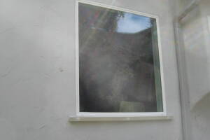 Painting Stucco Window Wall Cracks - Painting