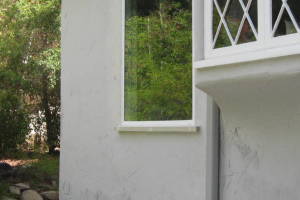 Painting Stucco Window Wall Cracks - Painting