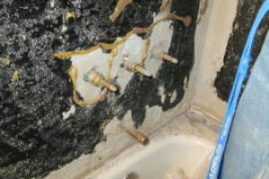 Plumbing Tub Shower Damage Remodel - Plumbing