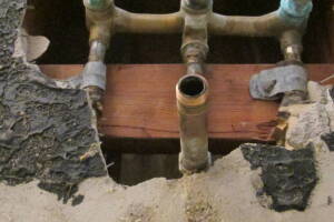 Plumbing Tub Shower Damage Remodel - Plumbing