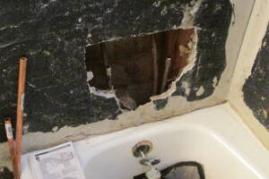 Plumbing Tub Shower Damage Remodel - Plumbing