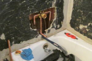Plumbing Tub Shower Damage Remodel - Plumbing