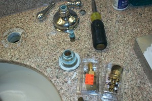 Plumbing Faucet Leaking Parts Replaced - Plumbing