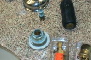 Plumbing Faucet Leaking Parts Replaced - Plumbing