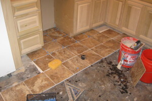 Remodel Kitchen Tile Flooring Cabinets - Remodeling