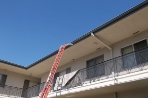 Repair Apartment Fascia Damage Repaint - Repair