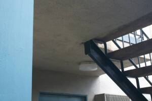 Repair Apartment Stairs Support Beam Paint - Repair