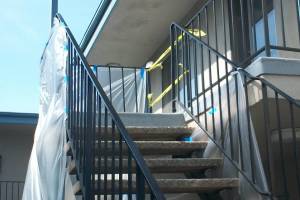 Repair Apartment Stairs Support Beam Paint - Repair