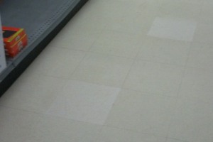 Repair Retail Floor Tile Replaced - Repair