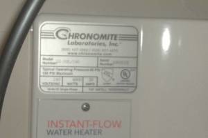 Repair Retail Instant Water Heater Replaced - Repair