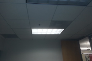 Woodland Hills Drop Ceiling Tile Installed T Bar Grid Repaired