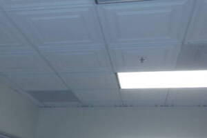 Repair Drop Ceiling Fancy Tiles Installed - Repair