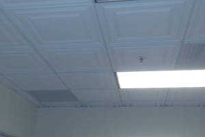 Repair Drop Ceiling Fancy Tiles Installed - Repair