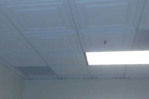 Woodland Hills Drop Ceiling Tile Installed T Bar Grid Repaired